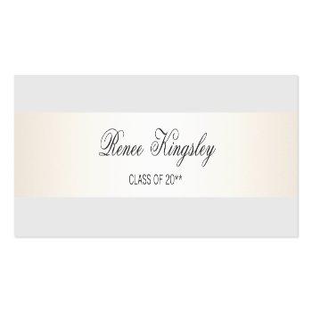 Small Formal Elegant Graduation Name Card Enclosure Front View