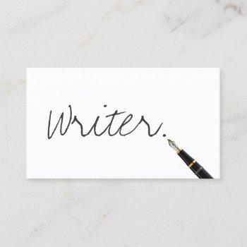 free handwriting script writer business card