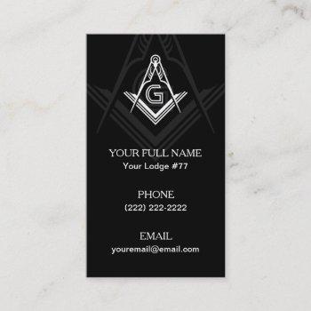freemason business card templates | masonic cards