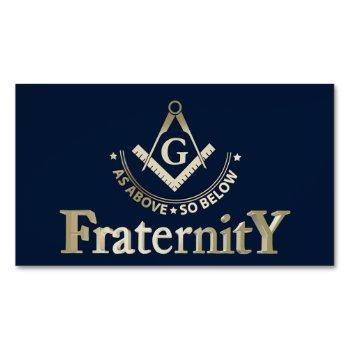 freemasonry symbol business card magnet