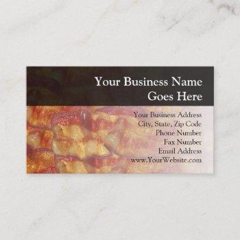 fried bacon strip business card