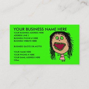 funny dentist business card