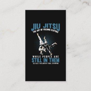 funny jiu jitsu fighters bjj training humor business card