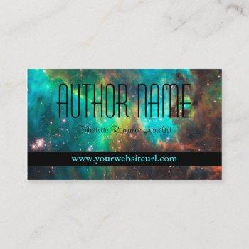 futuristic or sci fi author business card