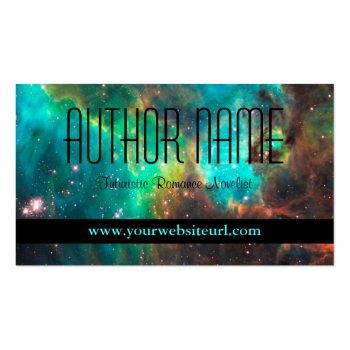 Small Futuristic Or Sci Fi Author Business Card Front View