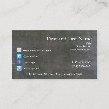 Small Gadsden Flad Vintage Business Card Front View