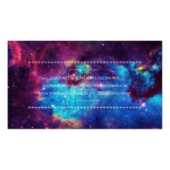Small Galaxy Business Cards Back View