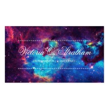 Small Galaxy Business Cards Front View