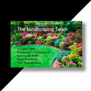 garden landscaping services business card