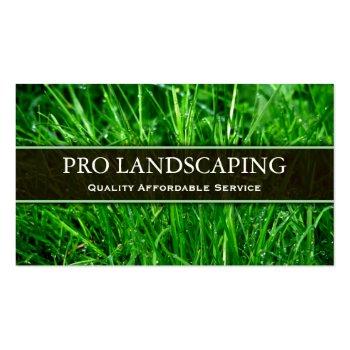 Small Gardener / Landscaping Business Card Front View