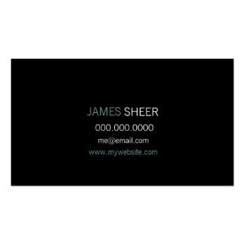 Small Gc | Sheer Water Gray Business Card Back View