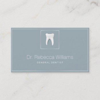 general dentist appointment reminder business card