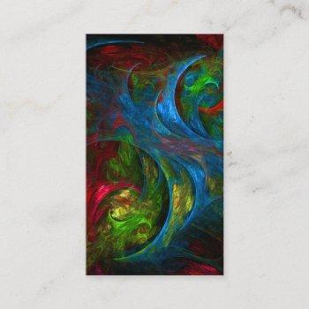 genesis blue abstract art business card