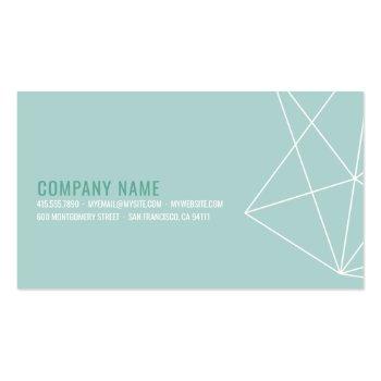Small Geometric Lineart Business Card Back View