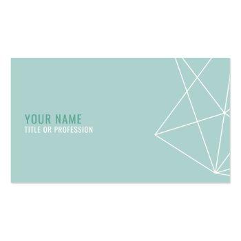 Small Geometric Lineart Business Card Front View