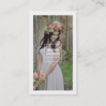 geometric overlay | photography business cards
