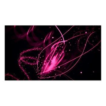Small Glam Pink & Black Calligraphy Consultant Modern Business Card Back View