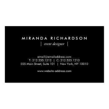 Small Gold Celestial Confetti Circle Event Planner Business Card Back View