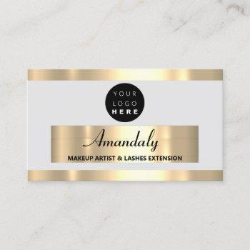  gold frame fashion beautique shop gray gray  business card