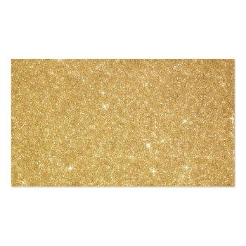 Small Gold Glitter Wedding Reception Drink Ticket Card Back View