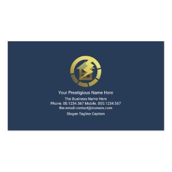 Small Gold Home Electrical Circuit Wiring Electrician Business Card Back View