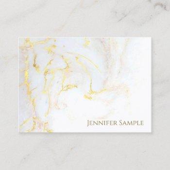 gold marble luxury plain elegant golden modern top business card