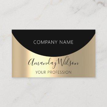 gold metal professional minimalism geometry business card