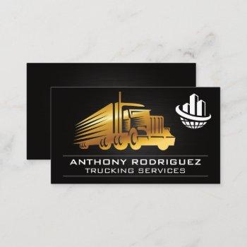 gold truck logo | corporate global logo business card