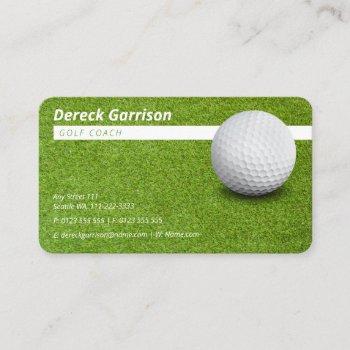 golf coach | sport business card