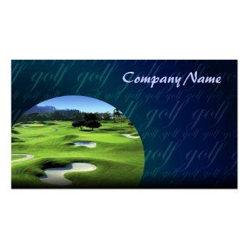 Small Golf Courses Business Card Front View