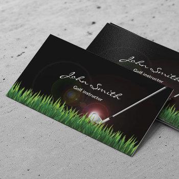 golf instructor professional business card