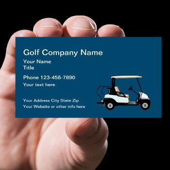 golf theme simple business card