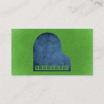grand piano blues business card