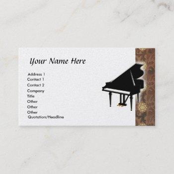 grand piano business card