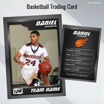 graphite basketball trading card, b-baller gifts calling card