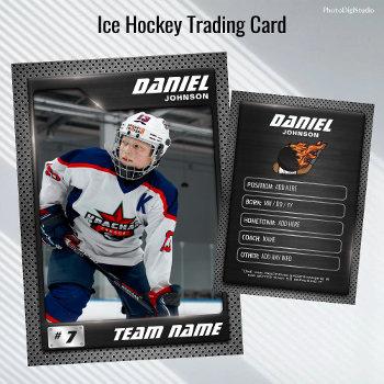 graphite ice hockey trading card, player card