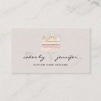 gray artisan wedding cake event catering business card