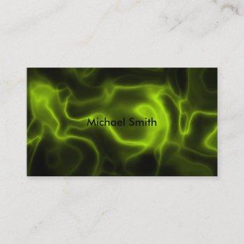 green smoke effect business card