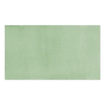 Small Greenery Rustic Elegant Green Watercolor Vertical Business Card Back View