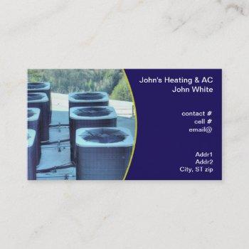 group of outside heat pumps business card