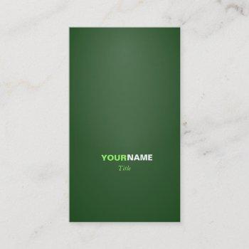 groupon green business card