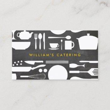 groupon kitchen collage on chalkboard background business card