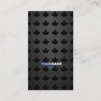 groupon maple leaf business card