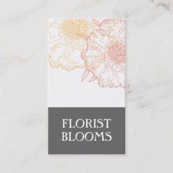 groupon modern florist business card