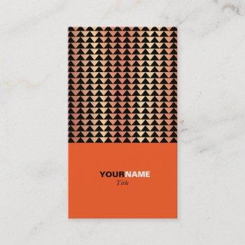 groupon modern orange business card