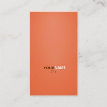 groupon orange business card