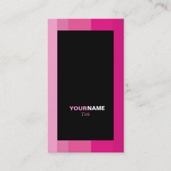 groupon pink gradient striped business card
