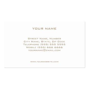 Small Grunge Personal Trainer Business Card Back View