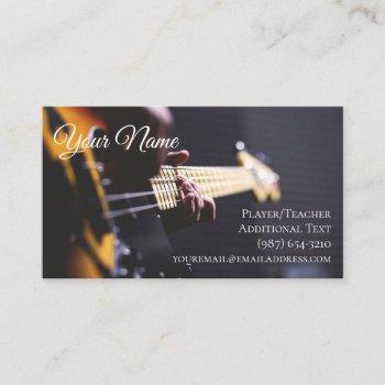 guitarist business card  - teacher songwriter band
