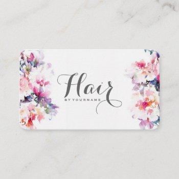 hair stylist business card